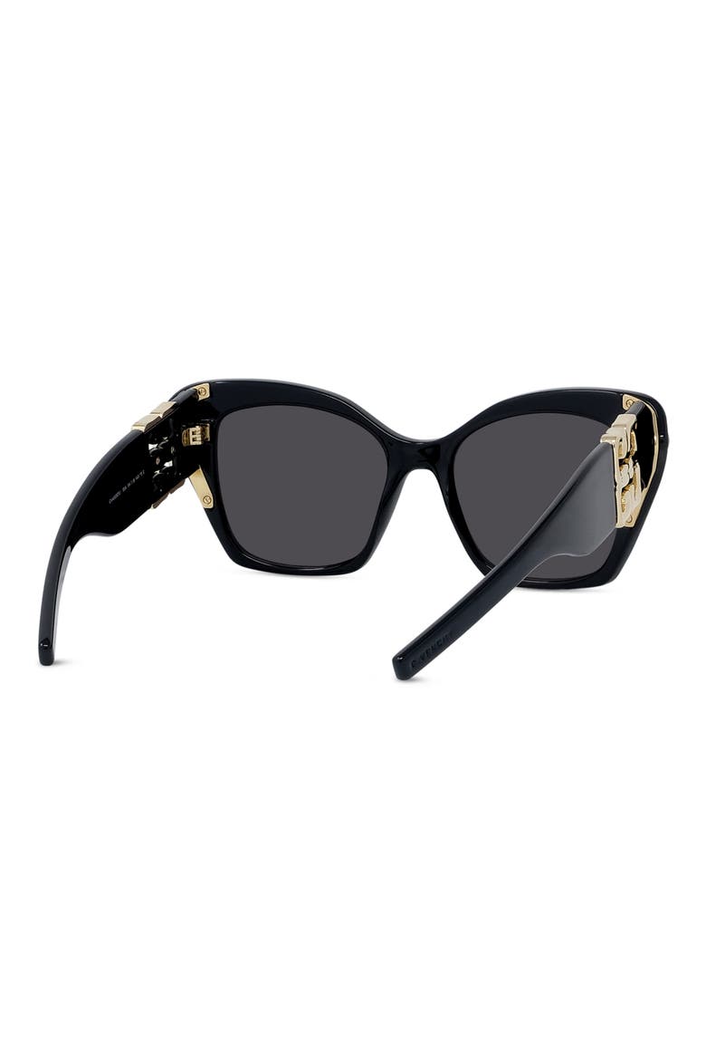 4G Liquid 54mm Square Cat Eye Sunglasses, Alternate, color, SLTBRZ/BRNG