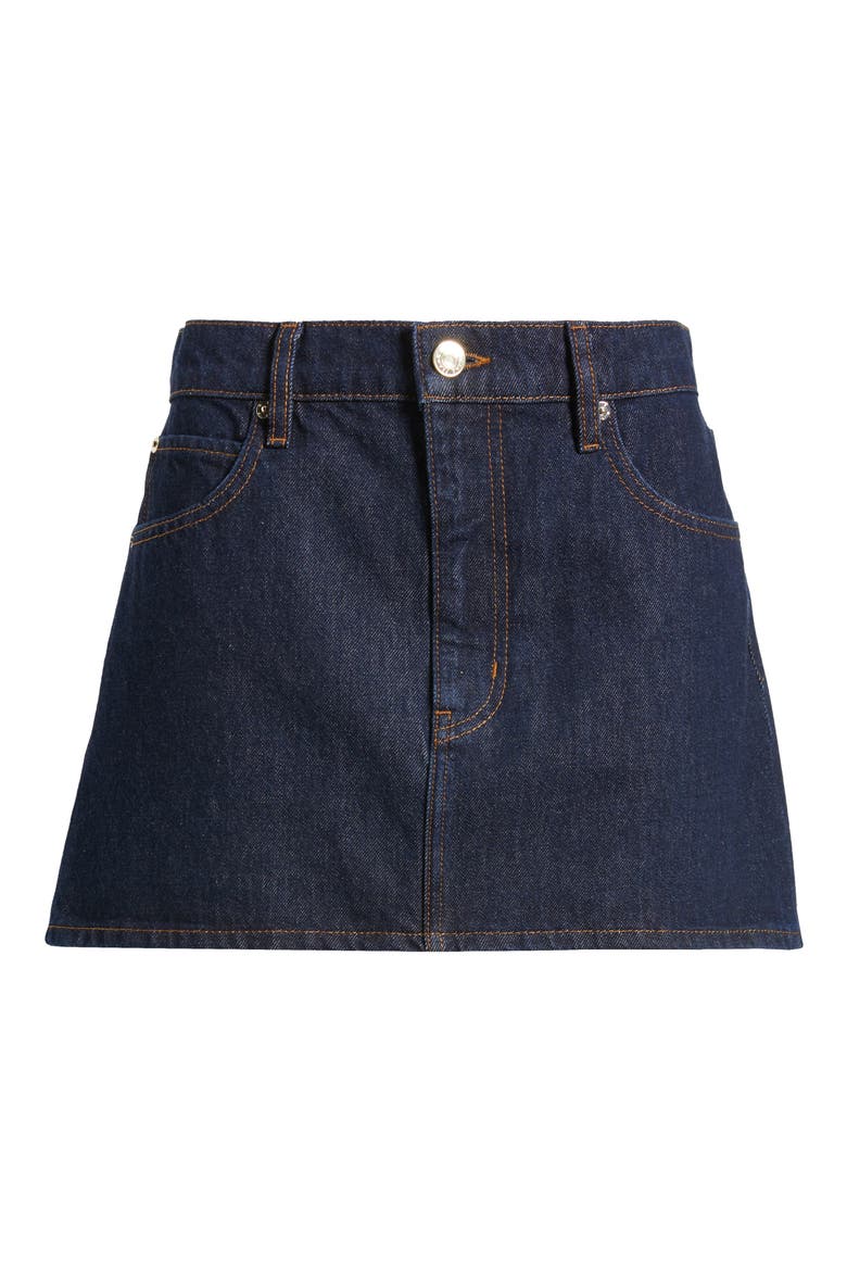 The Denim Miniskirt, Alternate, color, RINSE