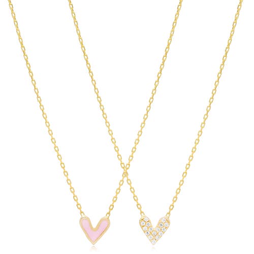 Mazin Jewels Double Sided Heart Pendant