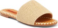 SIMONMILLER Salerno Raffia Slide Sandal