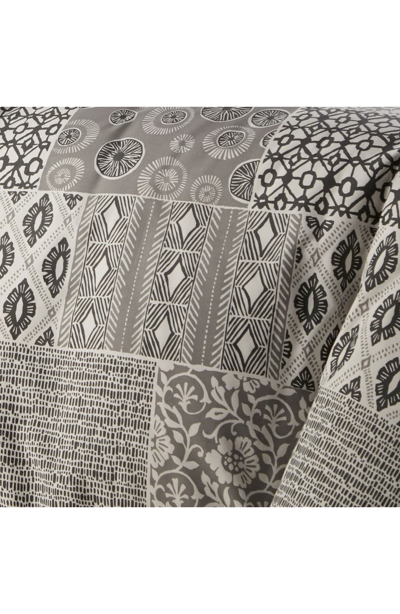 SOUTHSHORE FINE LINENS Premium Oversized Duvet 3-Piece Set, Alternate, color, Global Patchwork Grey