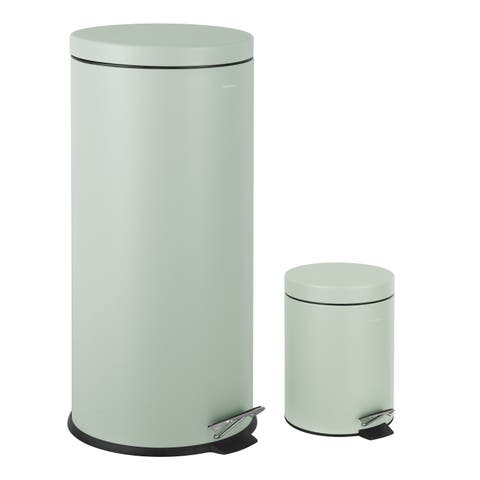 Oscar 8-Gallon Step-Open Trash Can with FREE Mini Trash Can