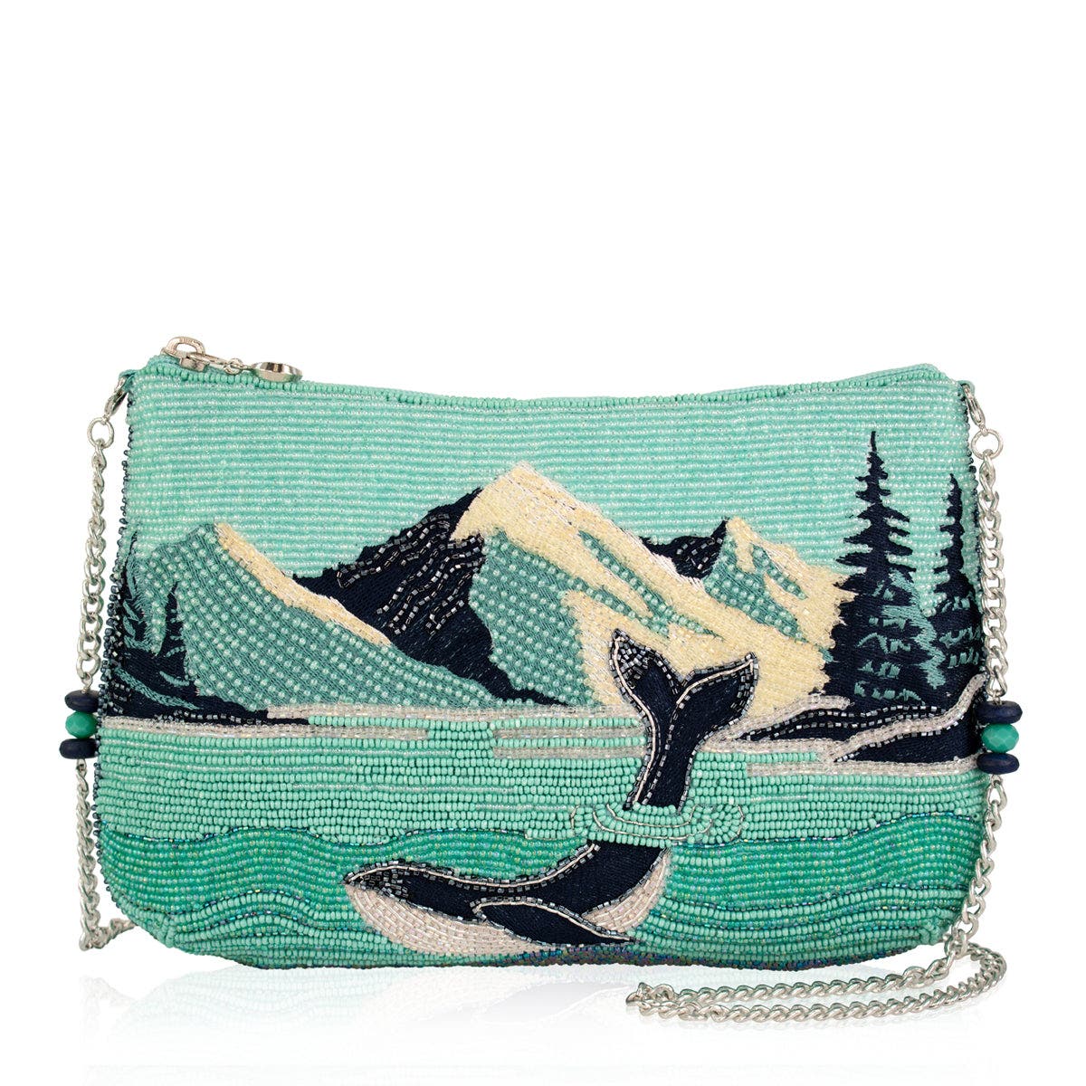 Mary Frances Accessories Sea to Sky Crossbody Handbag, Main, color, Blue