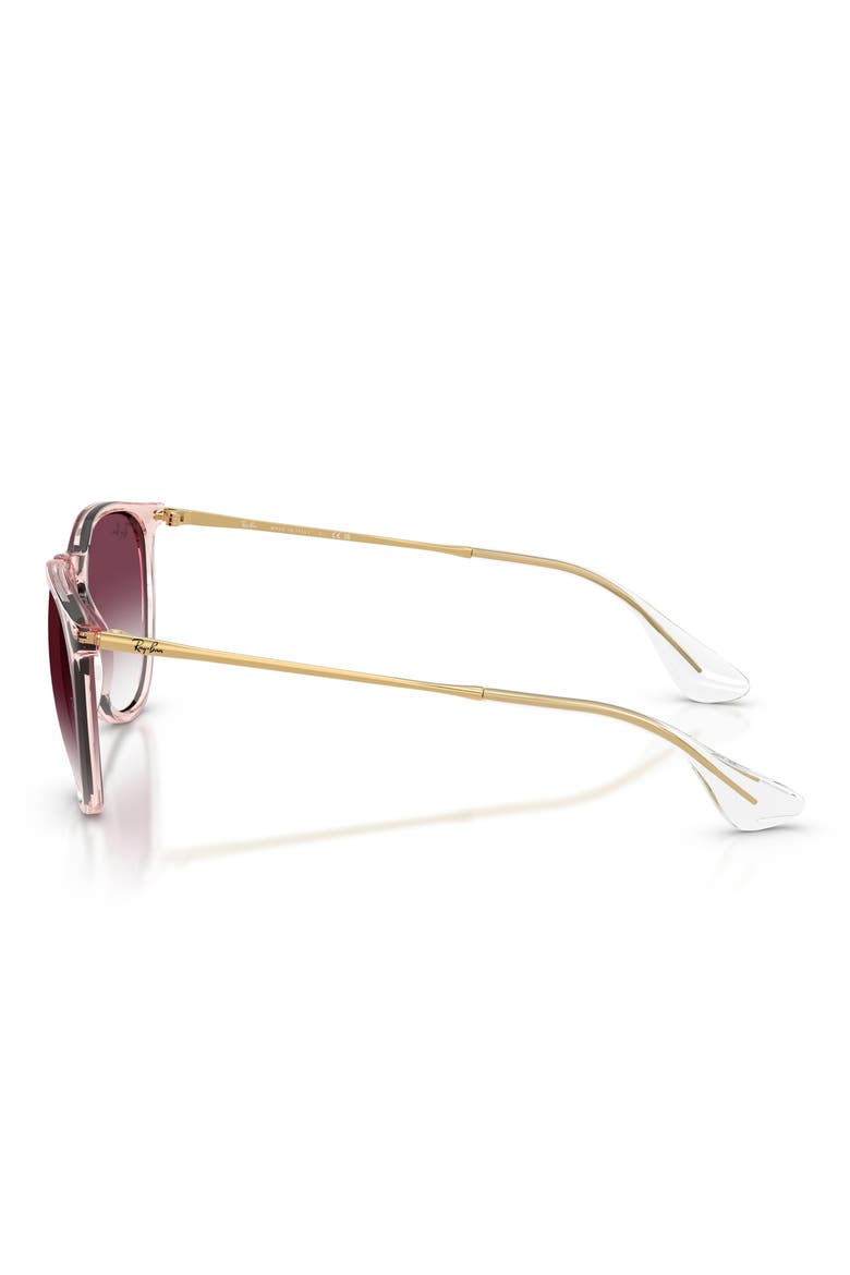 Erika 54mm Gradient Phantos Sunglasses, Alternate, color, TRANSPARENT PINK / CLEAR