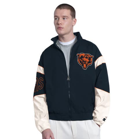 Men's Starter  Navy Chicago Bears The Gust Full-Zip Hoodie