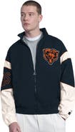 STARTER Men's Starter Navy Chicago Bears The Gust Full-Zip Hoodie