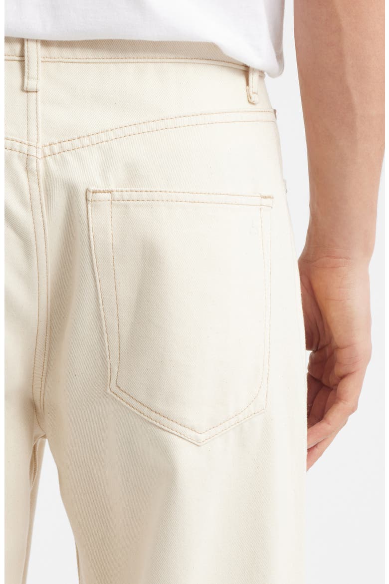 Baggy Authentic Rigid Straight Leg Jeans, Alternate, color, SEEDED ECRU