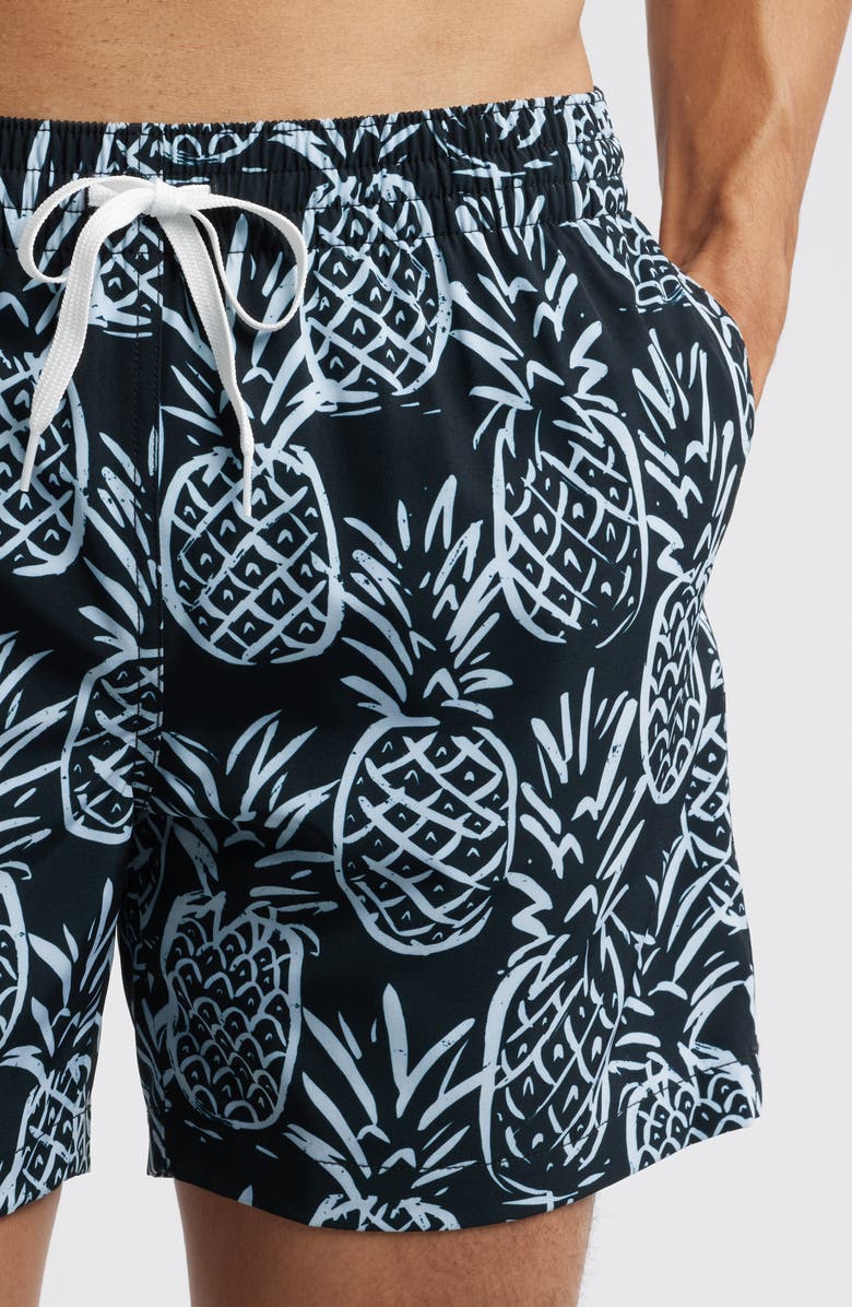 Chubbies The Midnight Thigh Napples 5.5-Inch Swim Trunks, Alternate, color, Black