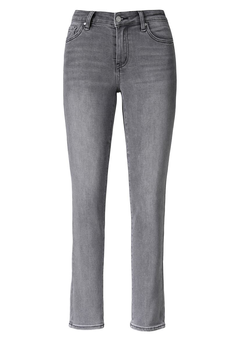 Emily High Waist Slim Straight Leg Jeans, Alternate, color, STONE GREY