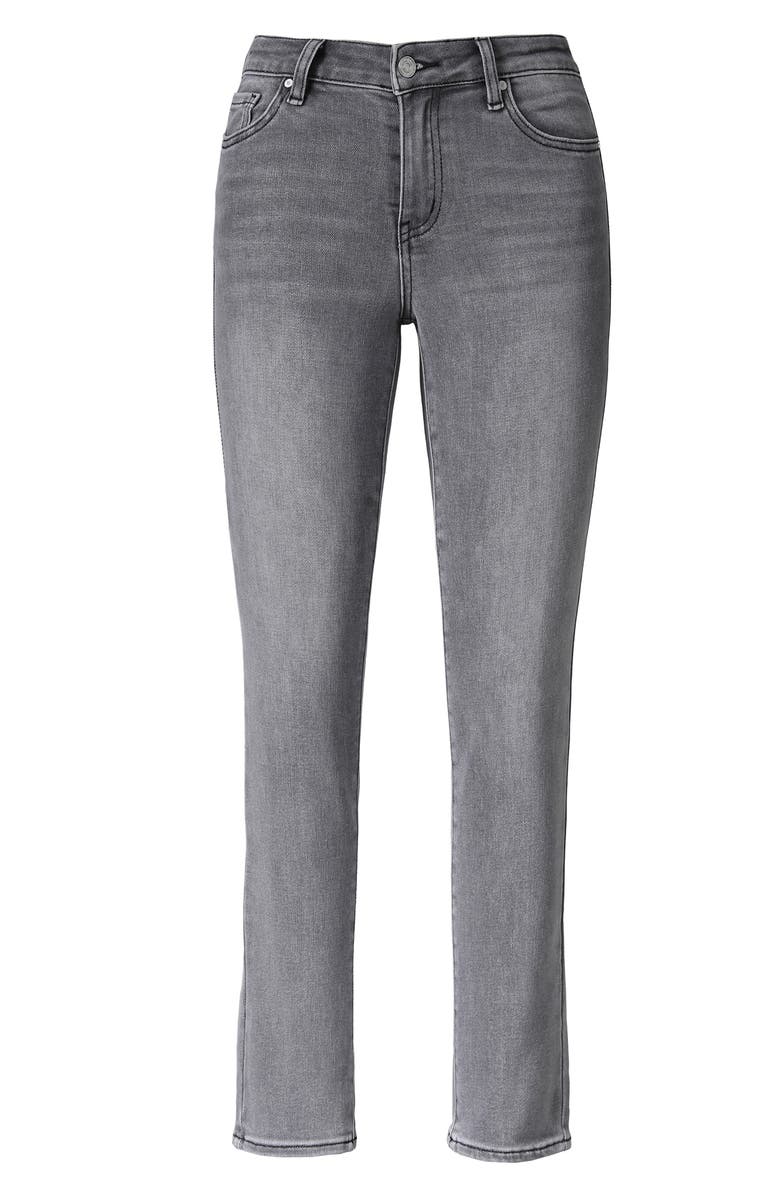 Bayeas Emily High Waist Slim Straight Leg Jeans, Alternate, color, Stone Grey