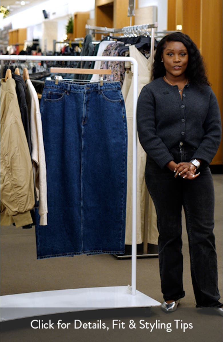 Evianna Denim Maxi Skirt, sales video thumbnail
