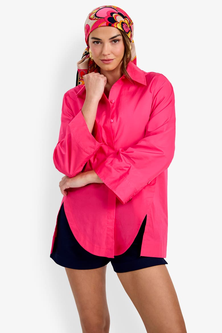 Olona Swing Top, Alternate, color, Magenta Milano