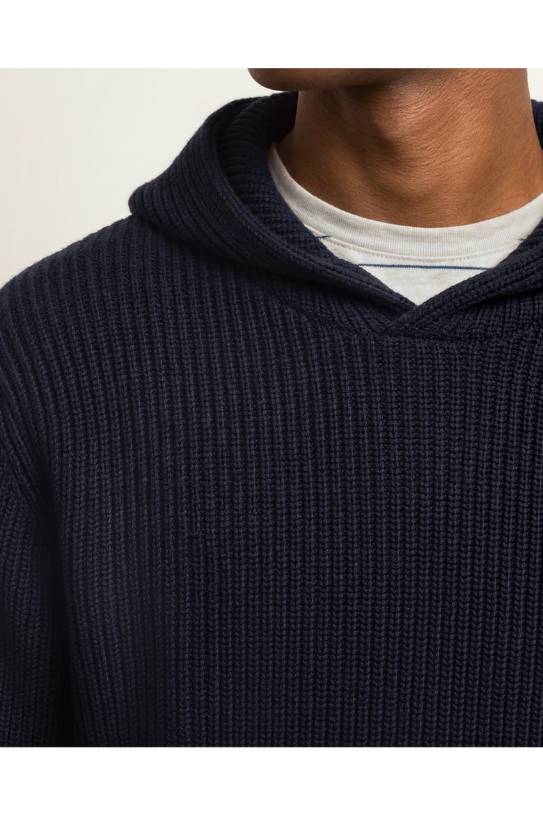 Kirk Relaxed Fit Knitted Hoodie, Alternate, color, NIGHT IRIS