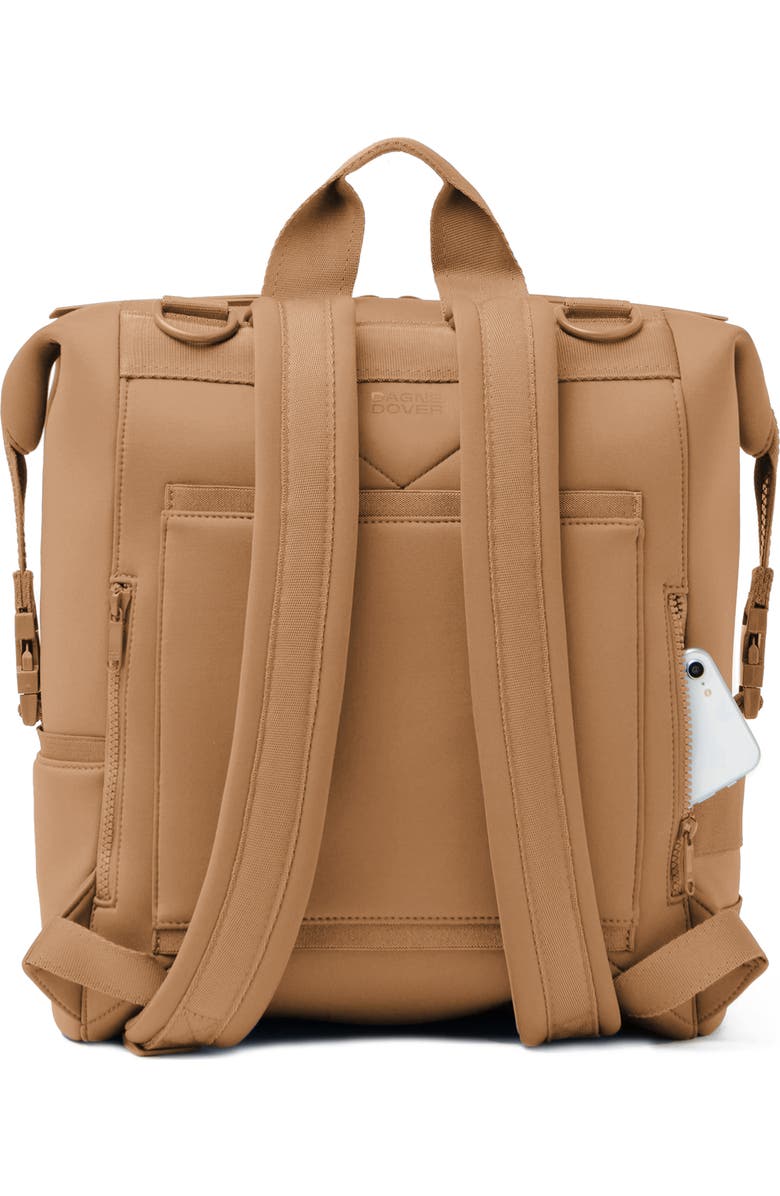Dagne Dover Indi Large Water Resistant Scuba Knit Diaper Backpack, Alternate, color, Camel
