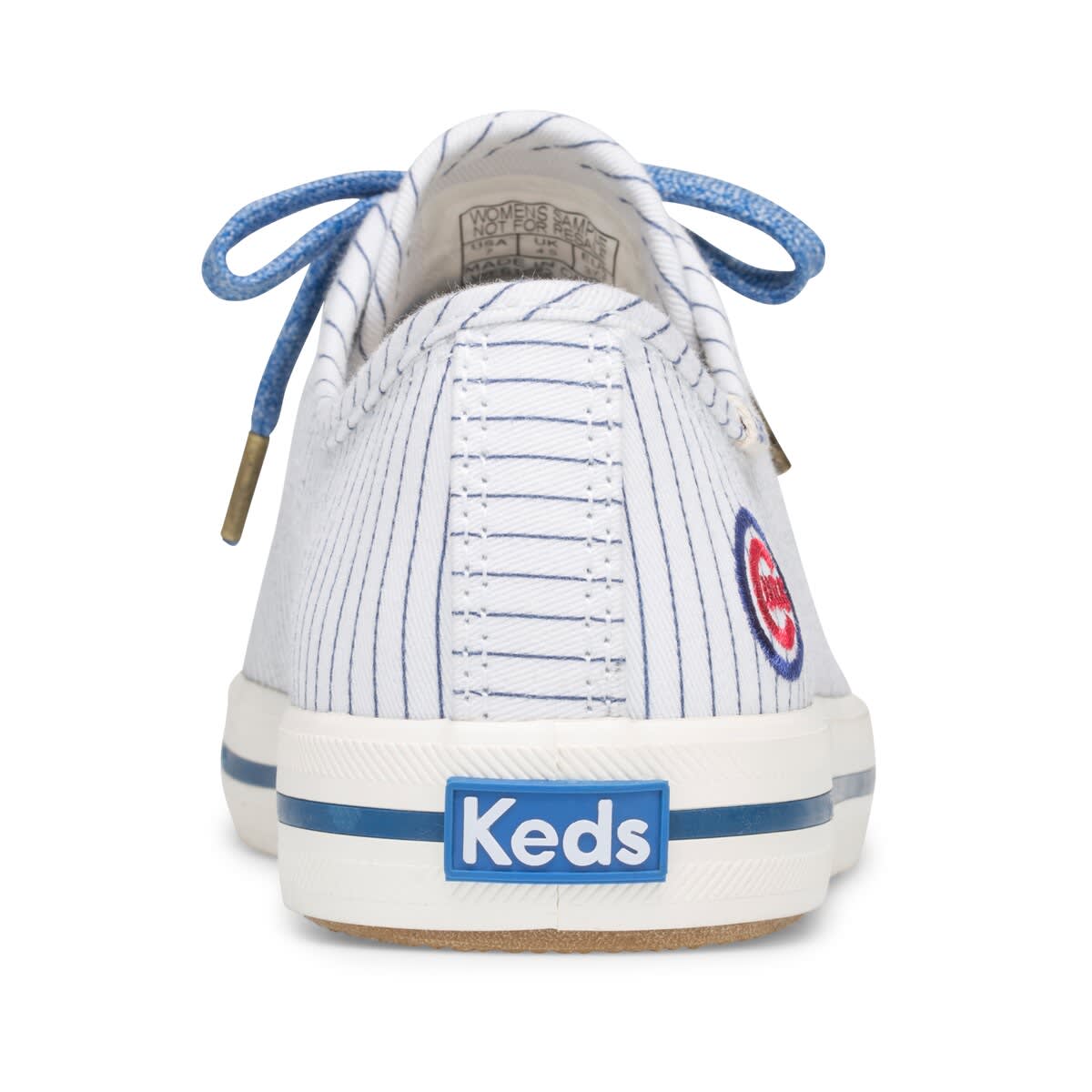 Keds<sup>®</sup> Women's Keds White Chicago Cubs Kickstart Pinstripe Sneakers, Alternate, color, 