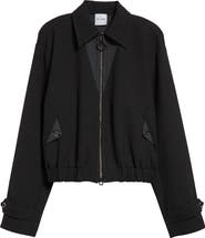 ST. JOHN Double Face Luxe Ponte Bomber Jacket