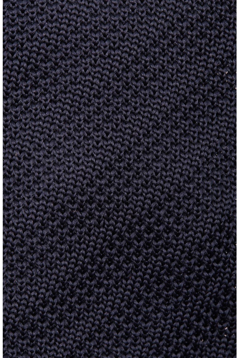 Stanley Solid Knit Tie, Alternate, color, NAVY