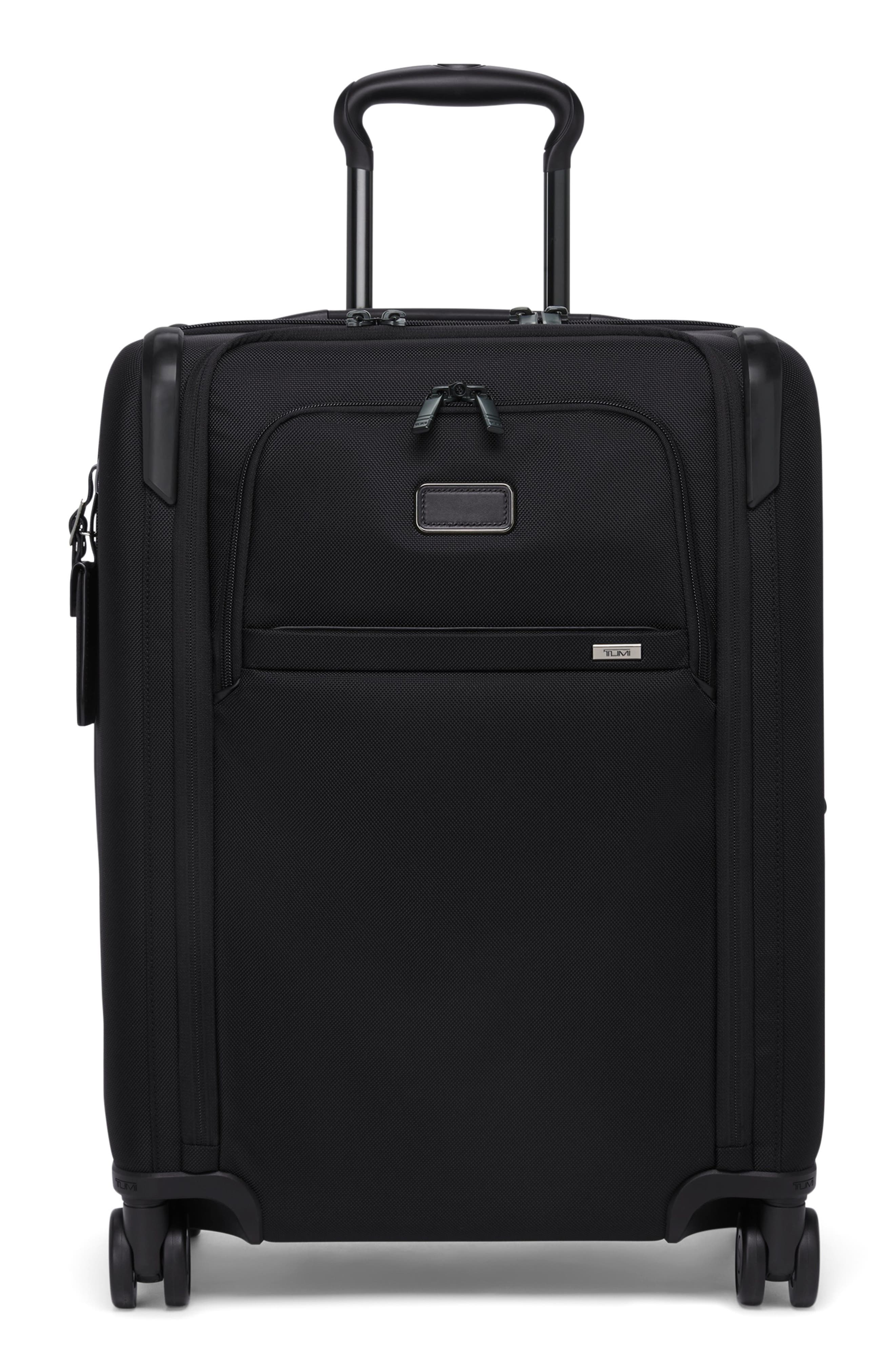 TUMI Alpha Large Dual Access Expandable Carry-On, Main, color, Black