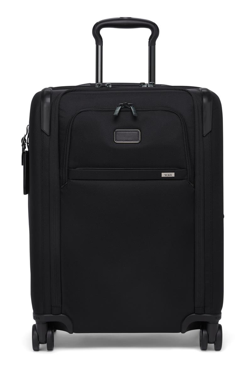 Alpha Large Dual Access Expandable Carry-On, Main, color, BLACK