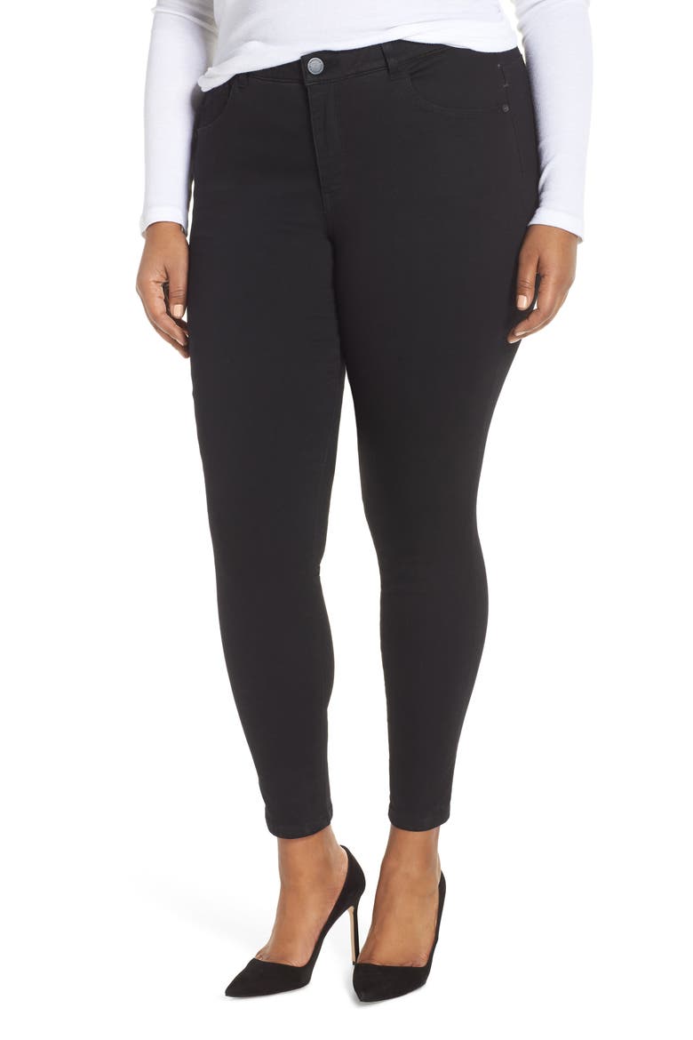 30/11 Ab-Solution High Waist Skinny Jeans (Nordstrom Exclusive), Main, color, BLACK