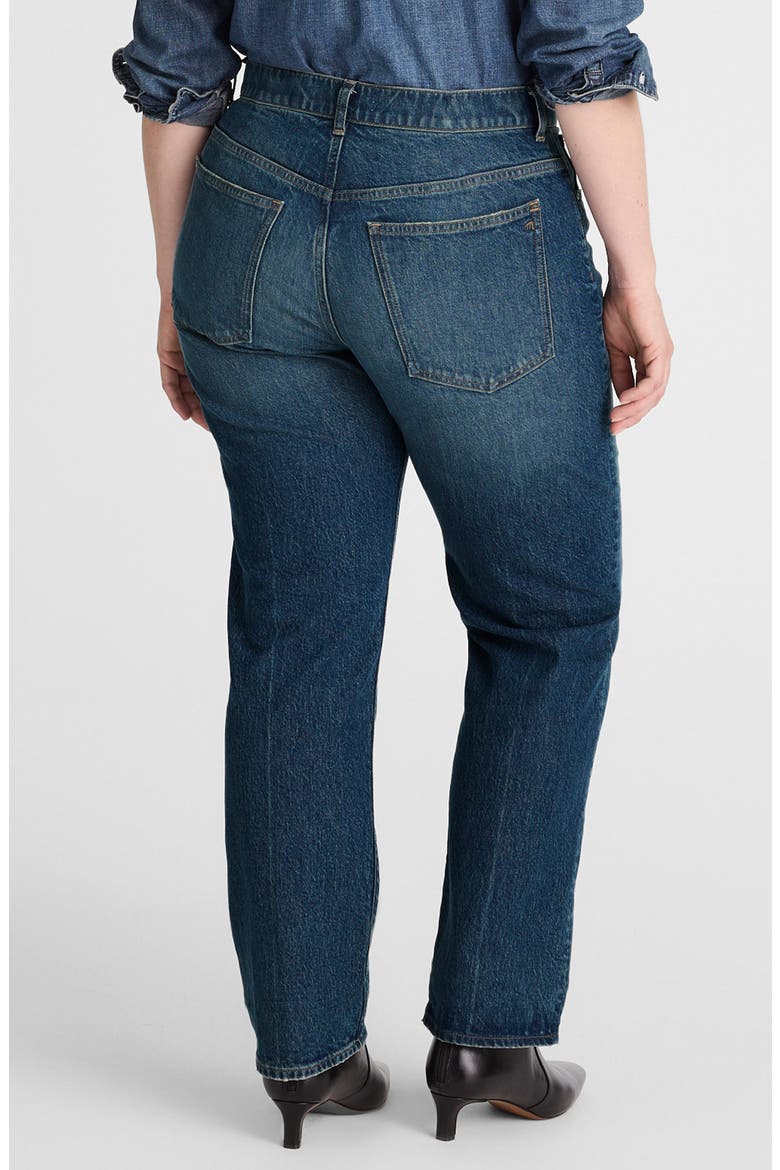 The Longline Straight Jeans, Alternate, color, GREENDALE WASH