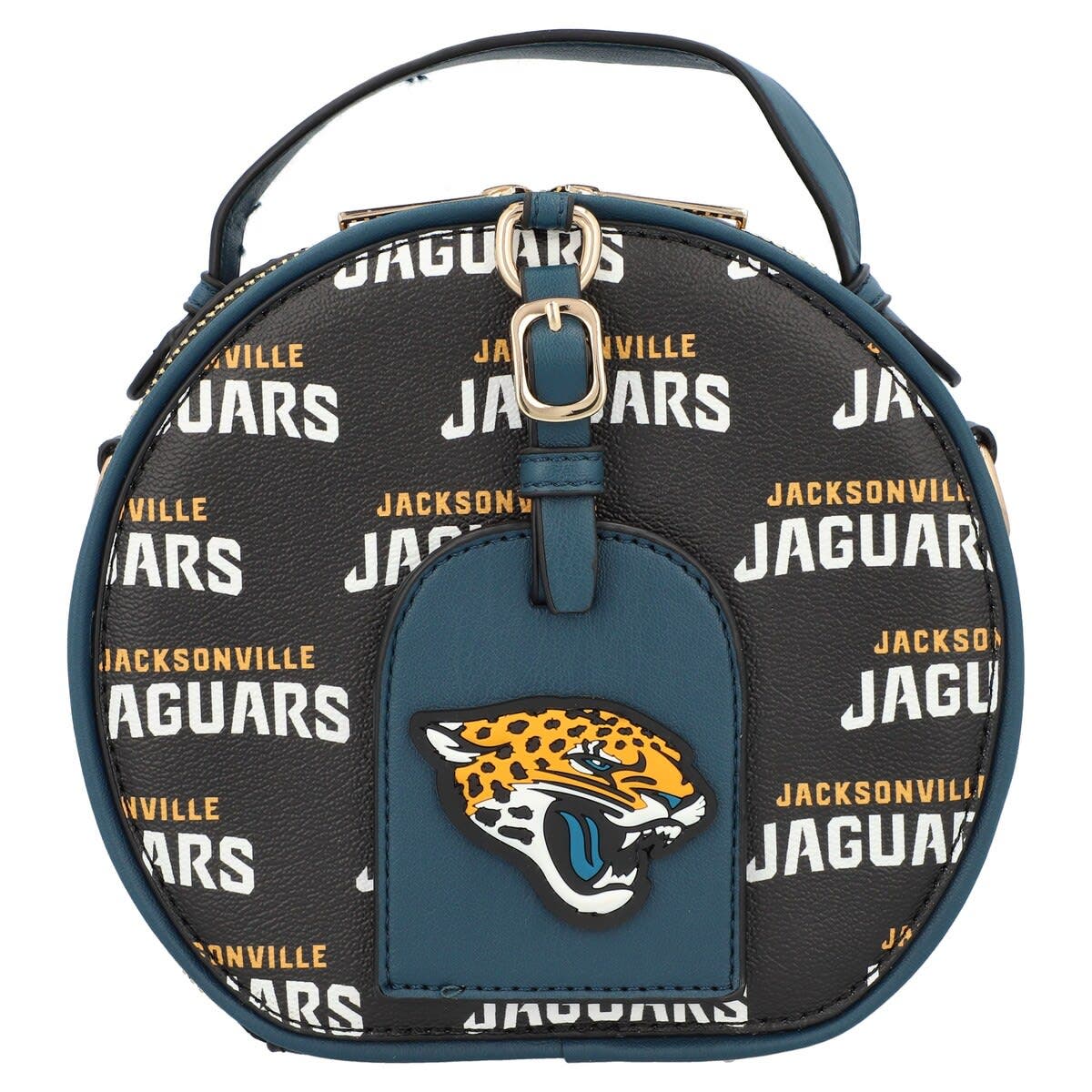 CUCE Jacksonville Jaguars Repeat Logo Round Bag, Main, color, 