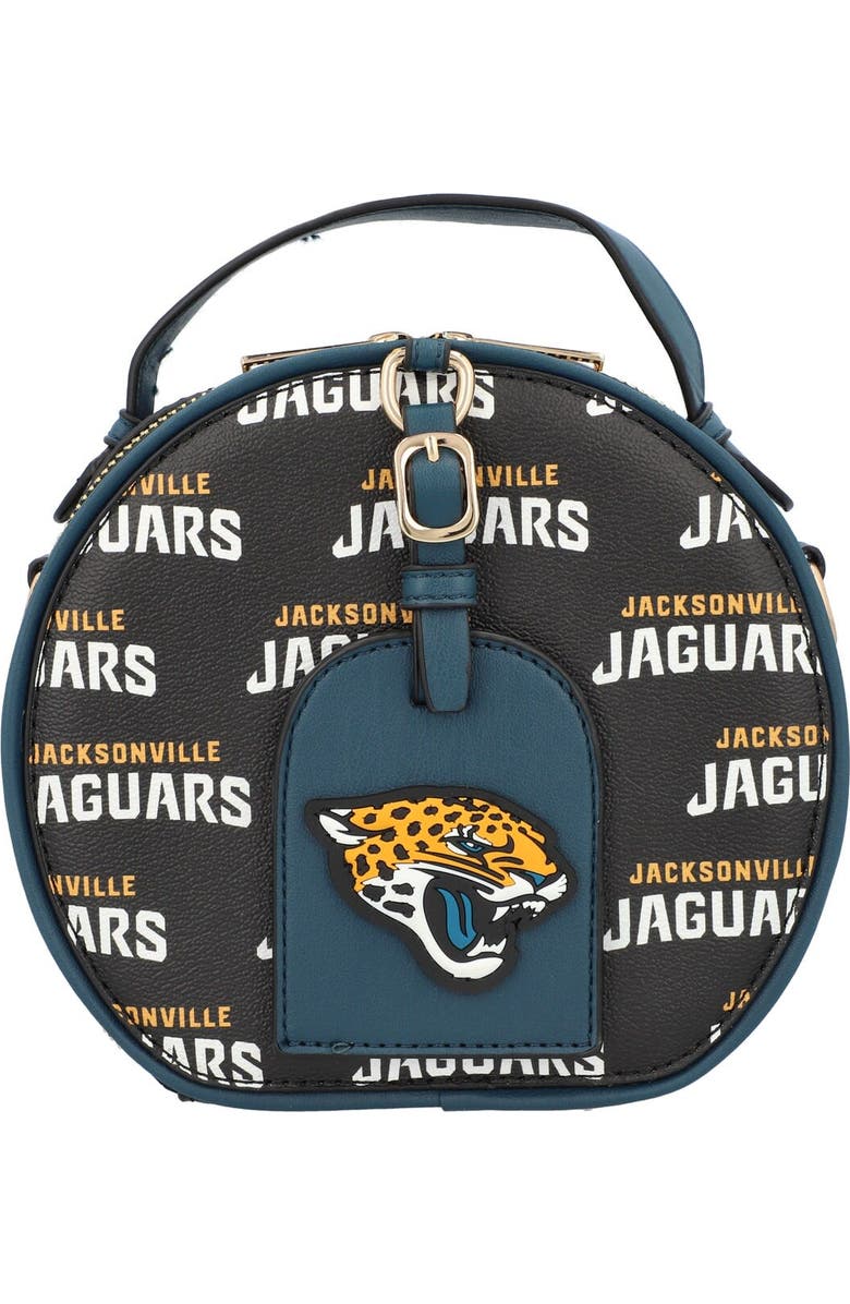 CUCE Jacksonville Jaguars Repeat Logo Round Bag, Main, color, Black