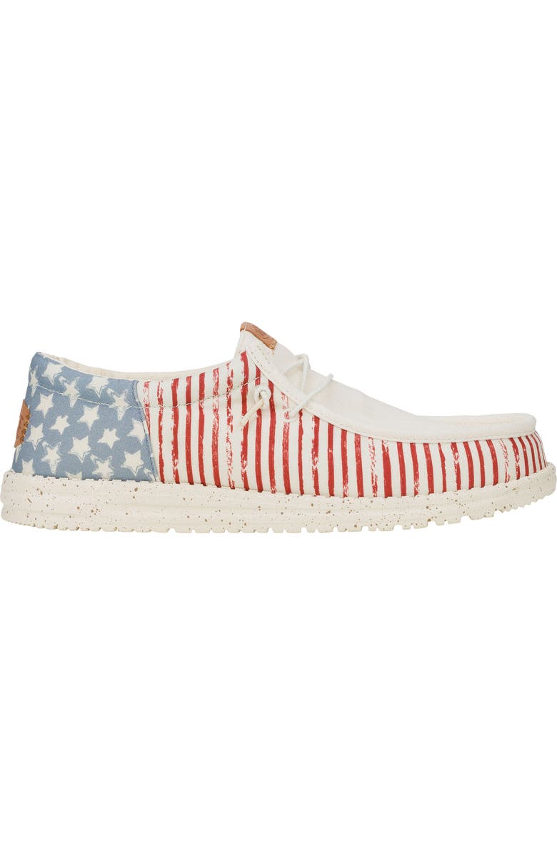 Hey Dude Wally Americana Slip-On, Alternate, color, American Flag