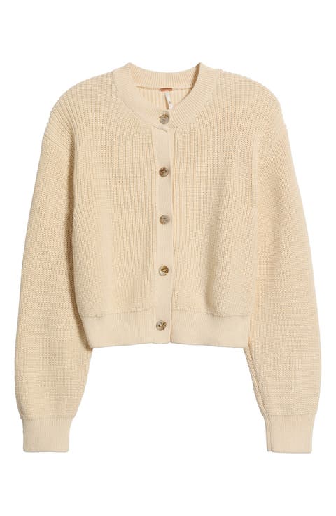 Vienna Rib Button Front Cardigan