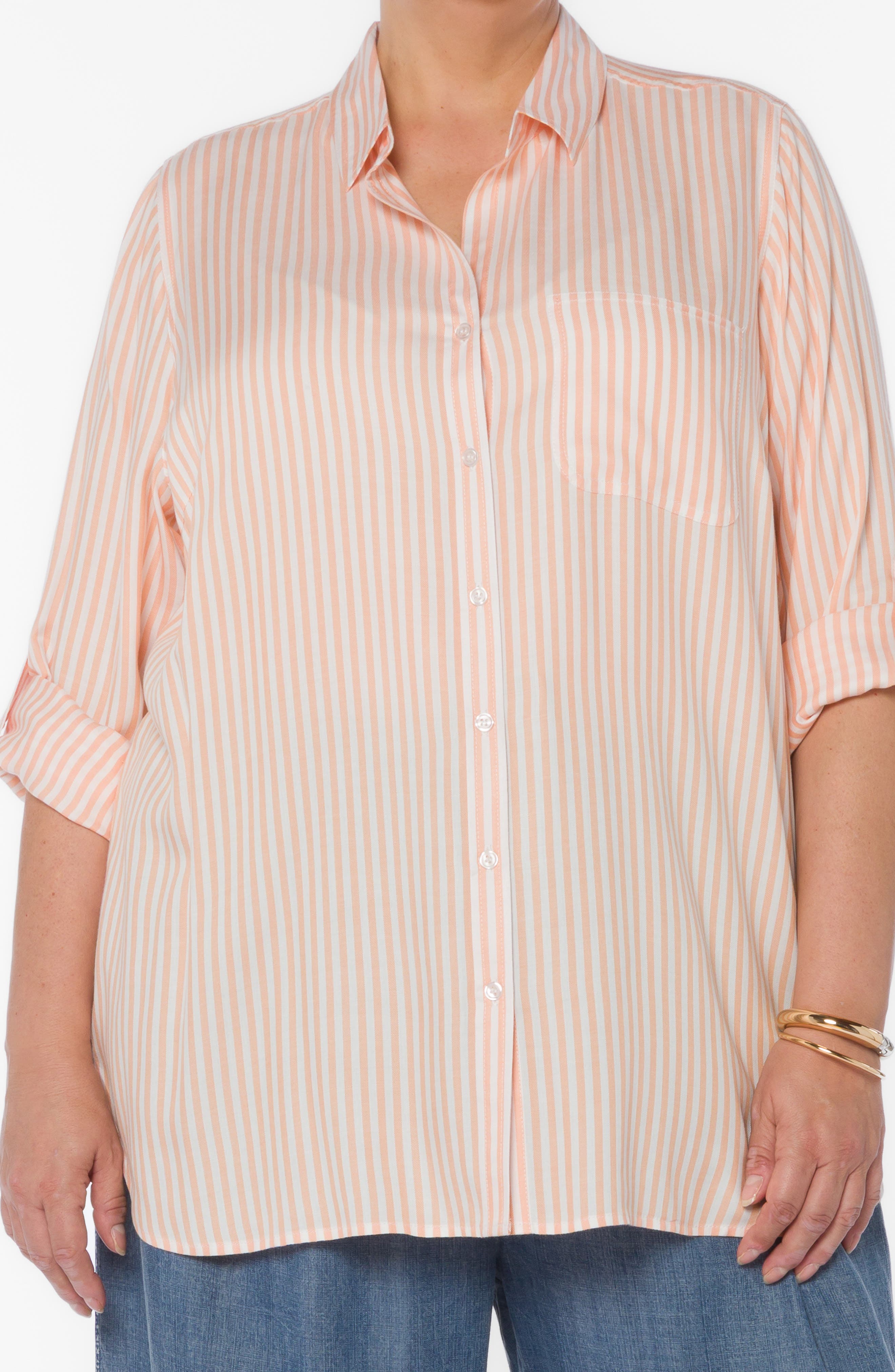 FADED PEACH STRIPE