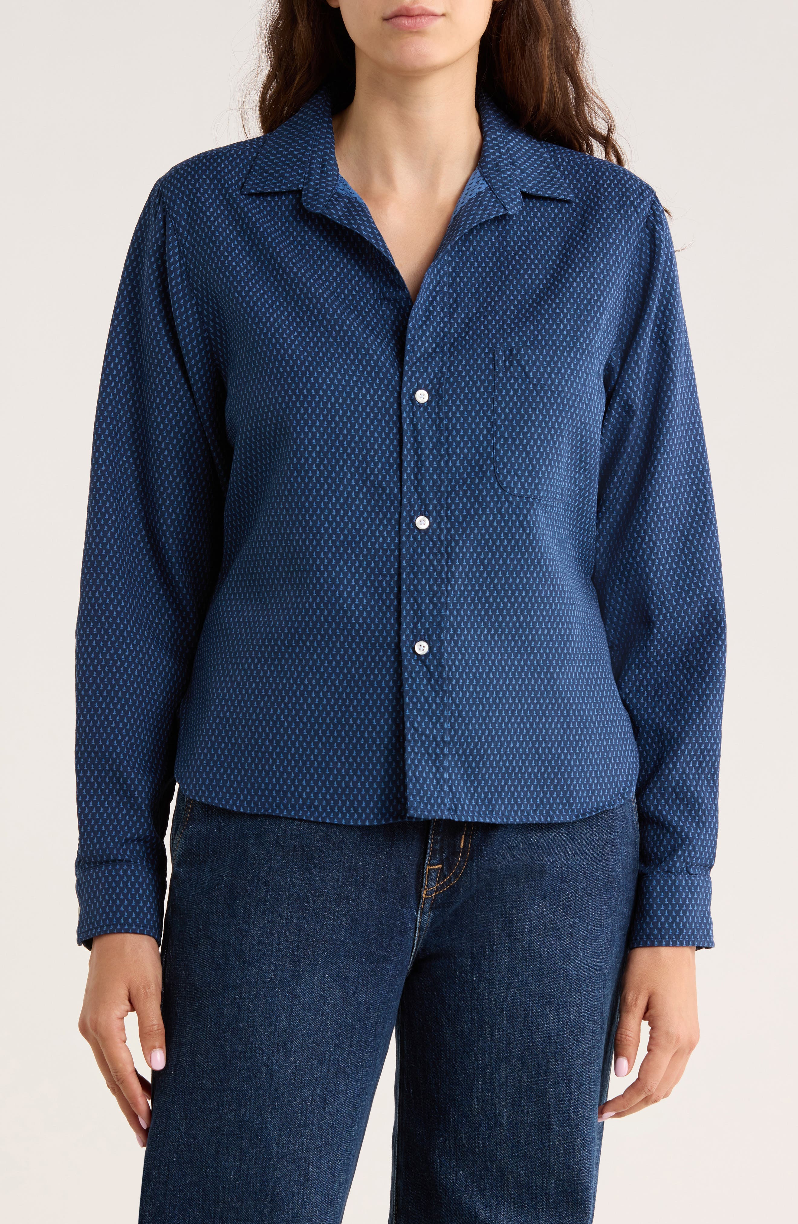 Frank & Eileen Silvio Untuckable Cotton Button-Up Shirt