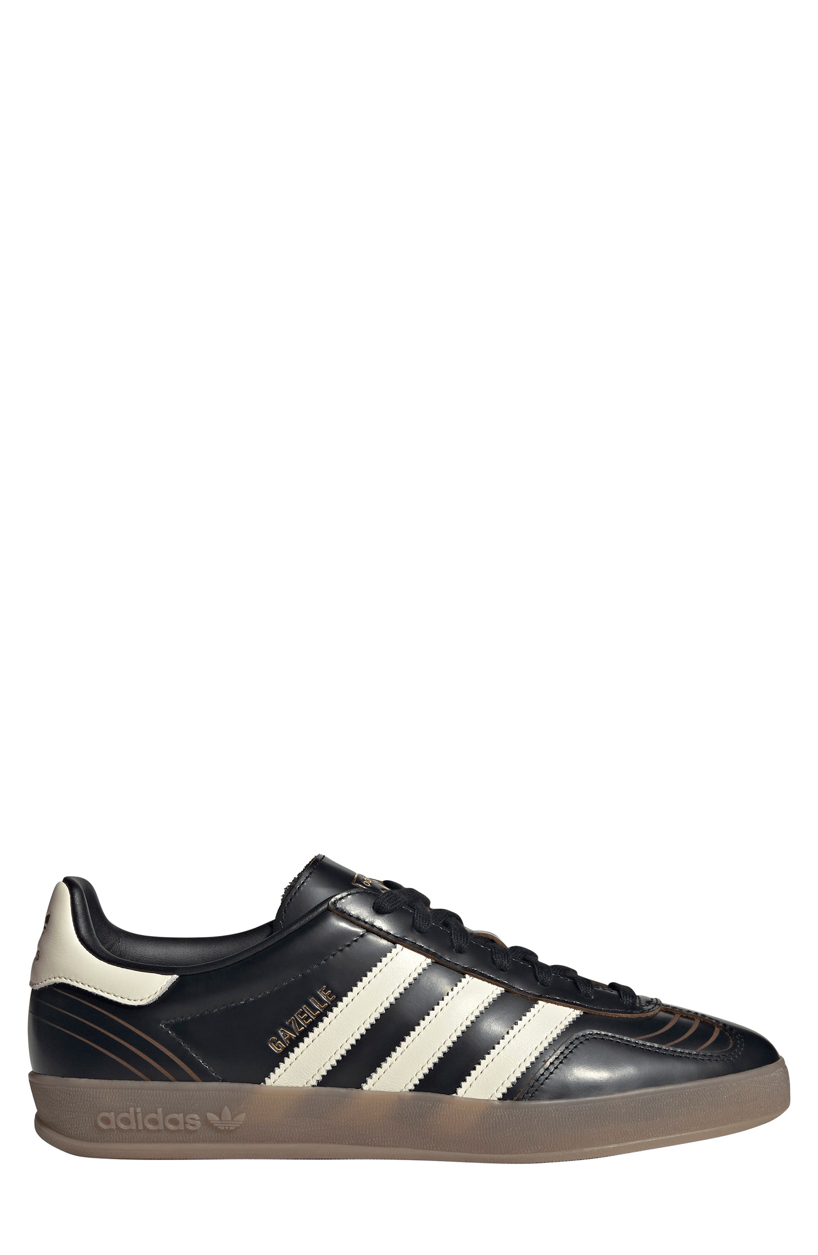 adidas Gazelle Indoor Sneaker, Alternate, color, Core Black/ Cream White/ Gum