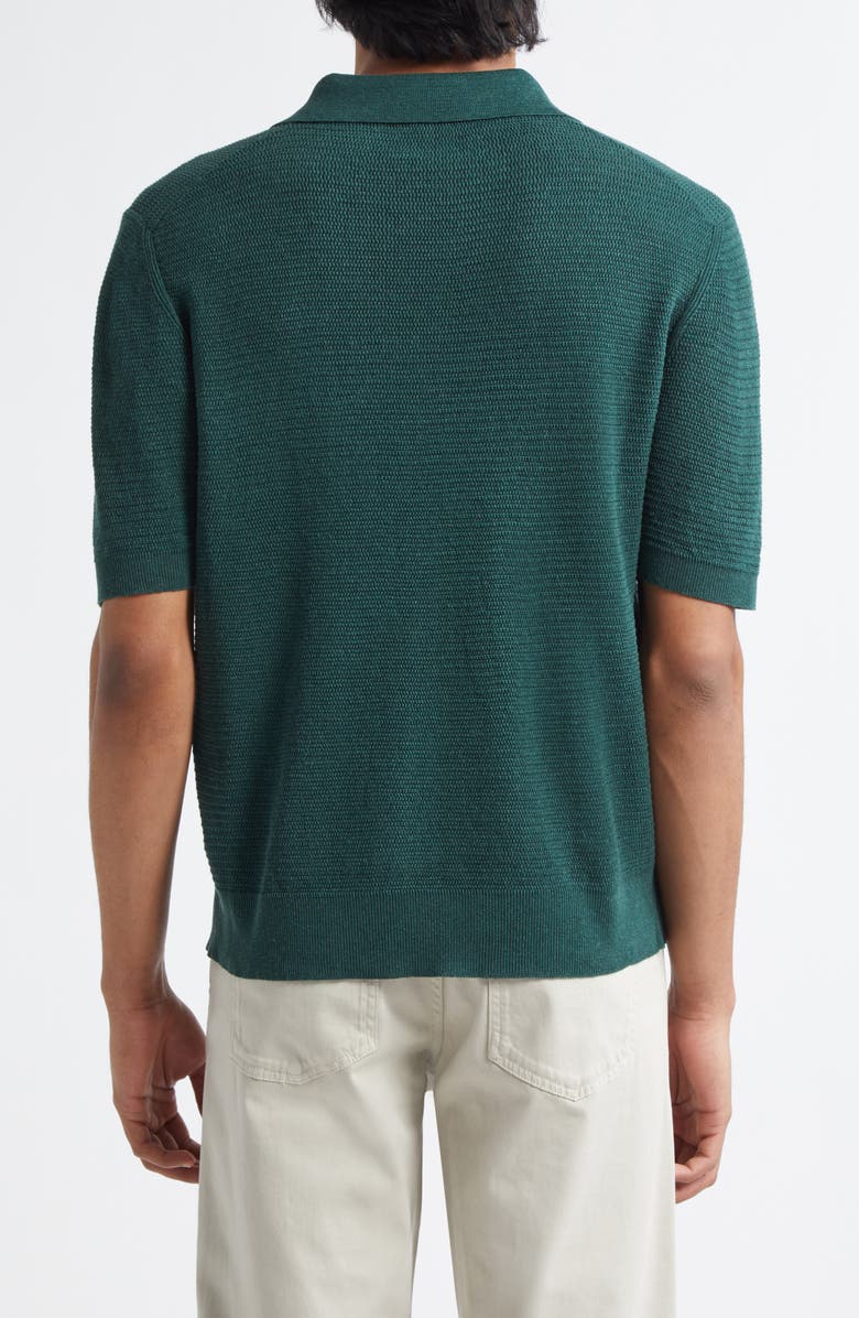 ISAIA Silk & Linen Polo Sweater, Alternate, color, Gs168 520