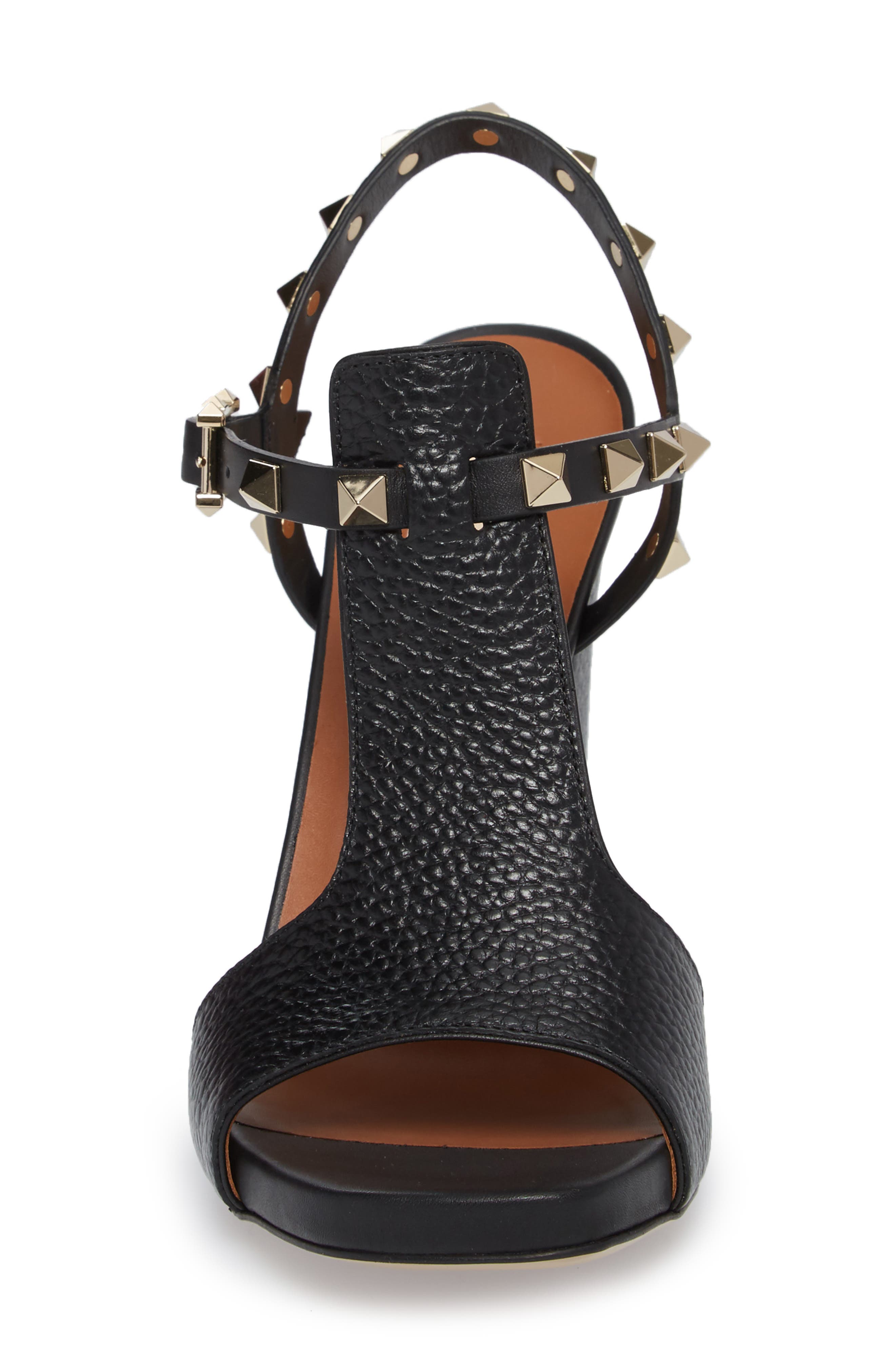 Valentino Garavani Rockstud T-Strap Sandal, Alternate, color, 