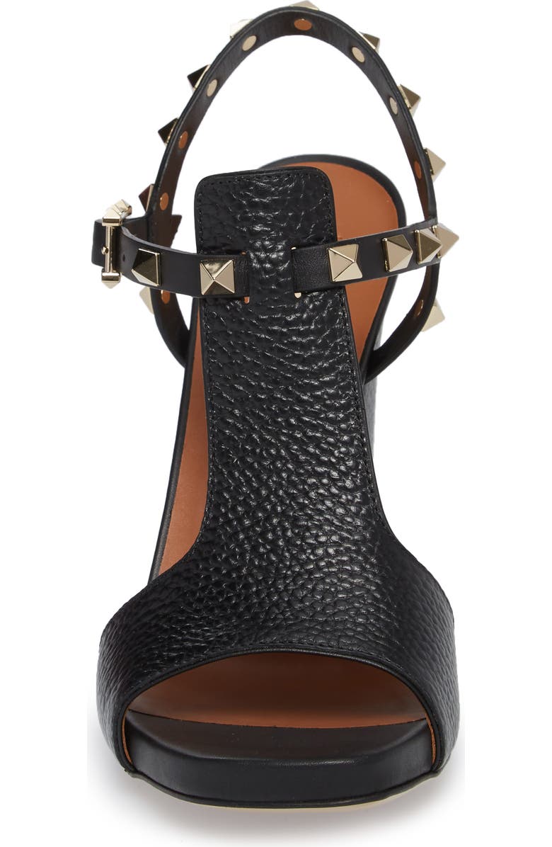 Valentino Garavani Rockstud T-Strap Sandal, Alternate, color,