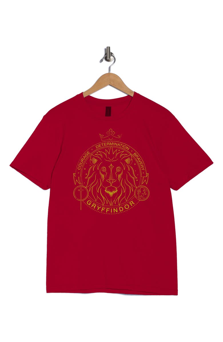 Monster Digital Harry Potter Minimalist Gryffindor Graphic T-Shirt, Alternate, color, Red