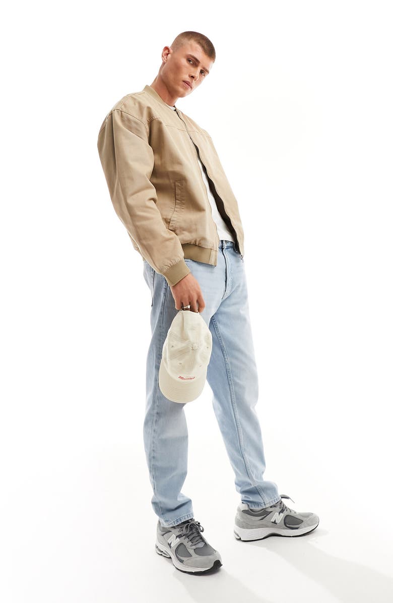 ASOS DESIGN Oversize Twill Bomber Jacket, Alternate, color,