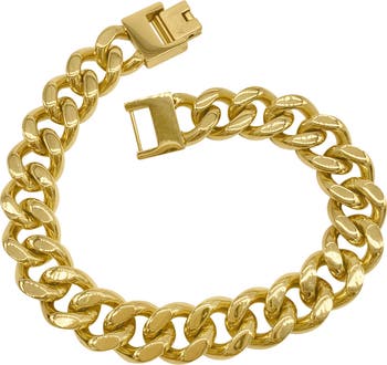 Water Resistant Chunky Curb Chain Bracelet