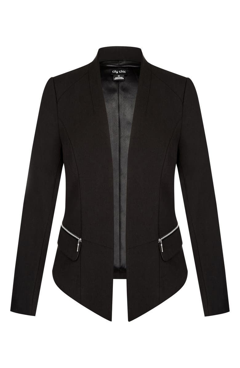 City Chic Elegance Fitted Jacket, Alternate, color,