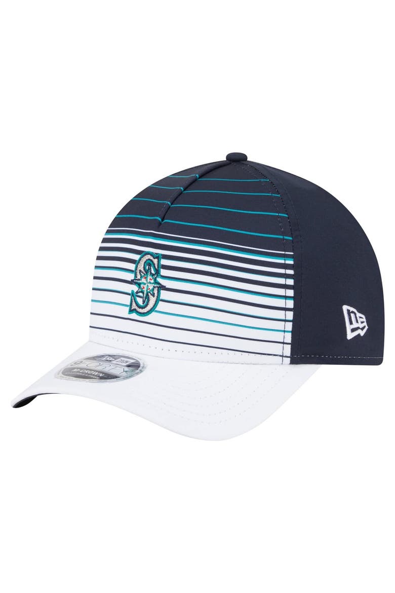 Men's New Era  Navy Seattle Mariners Gradient 9FORTY M-Crown Adjustable Hat, Main, color, Navy