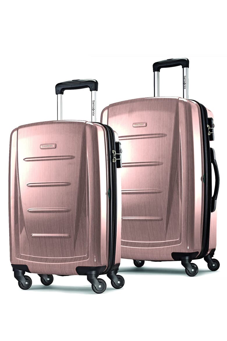 Winfield 2 (20/28) 2-Piece Set Hardside Expandable Luggage with Spinner Wheels, Main, color, Arctic Pink