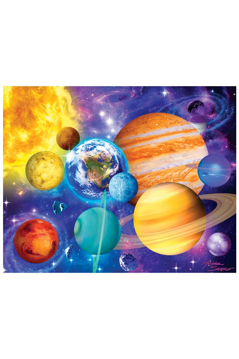 Glow in the Dark 100pc Puzzles 4-Pack V2, Alternate, color, Multicolor