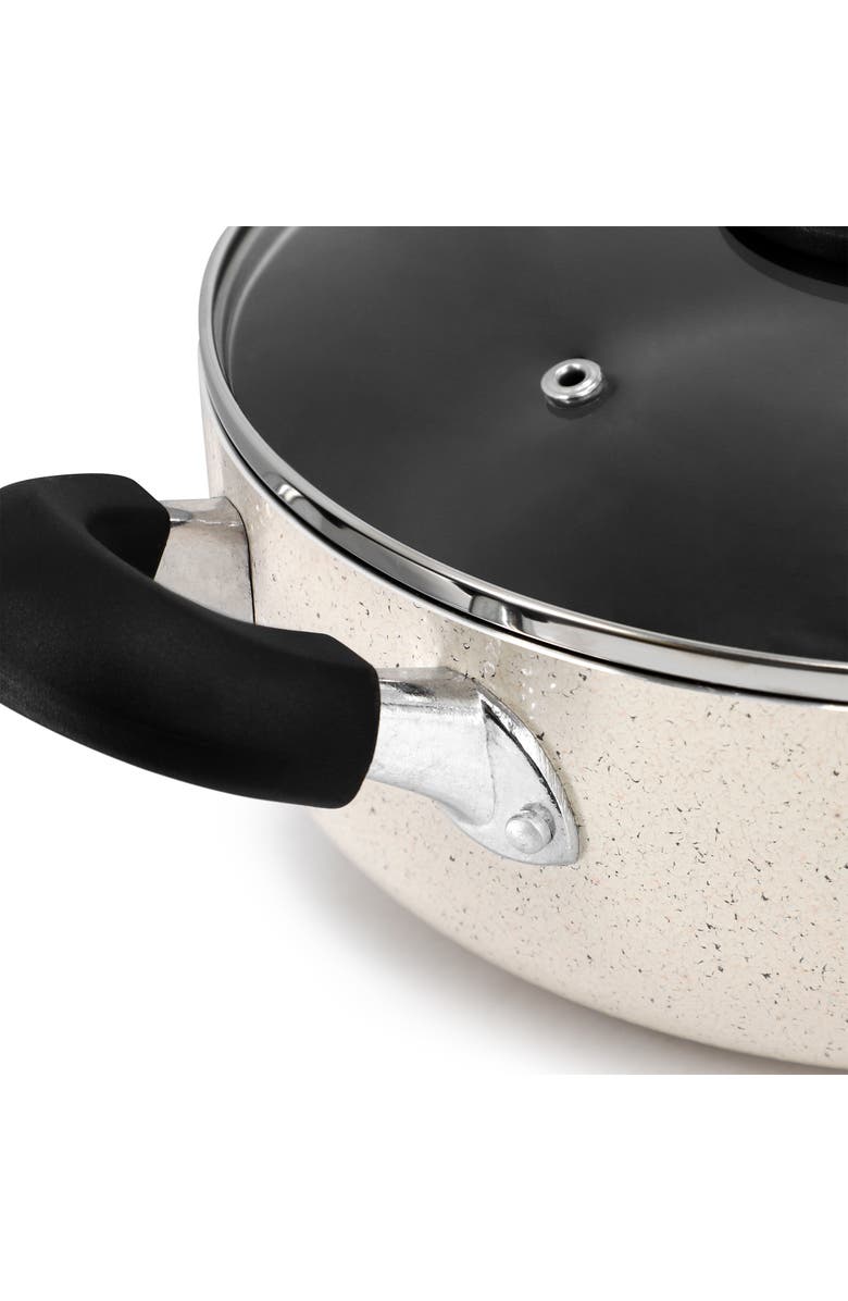 OSTER Clairborne 3.6 Quart Nonstick Aluminum Caldero with Lid, Alternate, color, Black