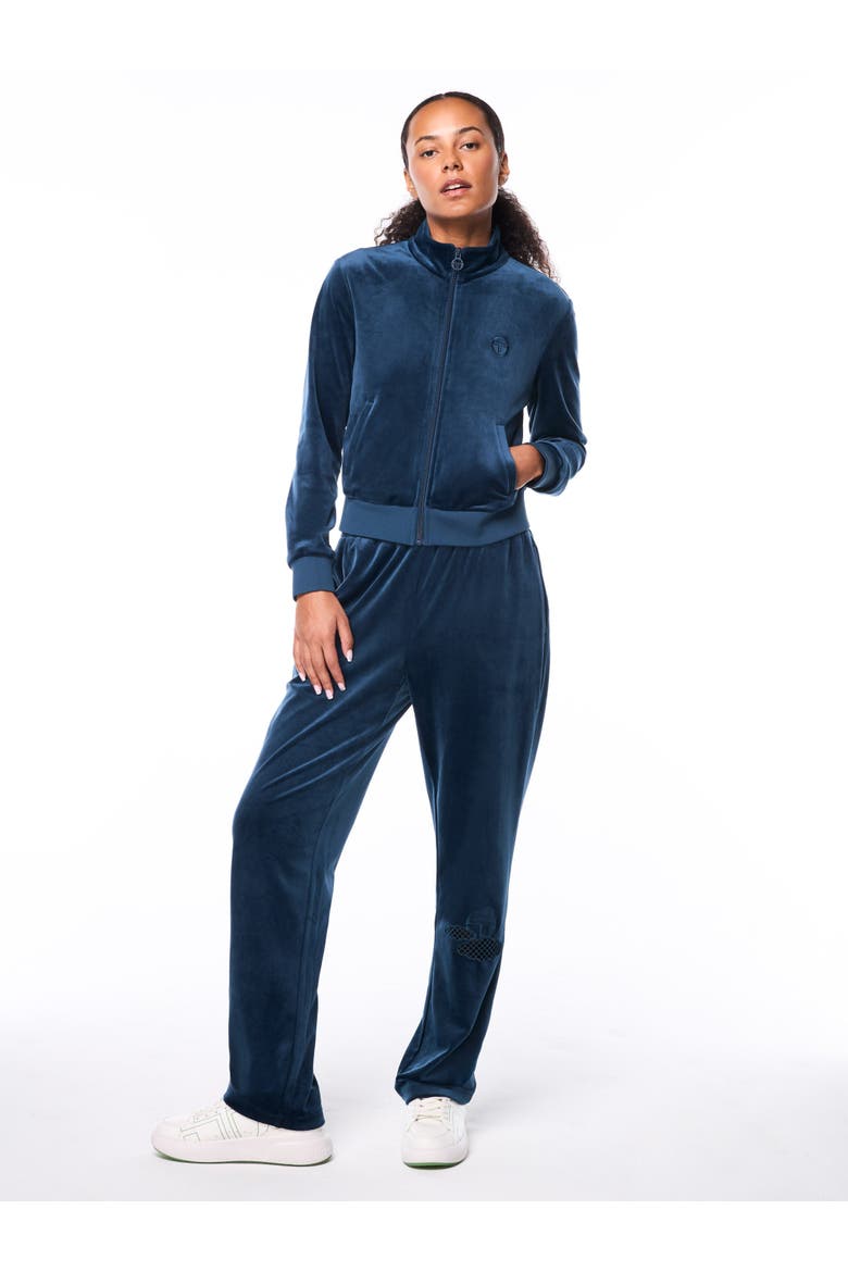 Nuvola Velour Track Jacket, Alternate, color, KEY LARGO