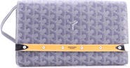 Pre-Owned Goyard Monte Carlo Clutch with Strap Coated Canvas PM