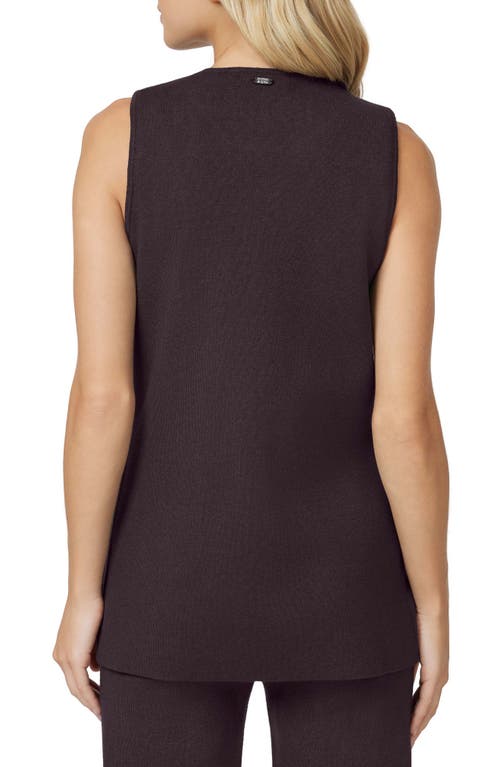 Scotch & Soda Longline Sweater Vest In Brown