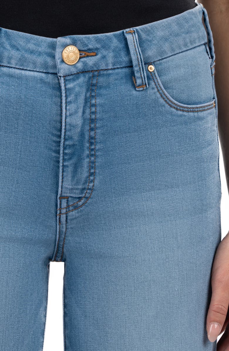 KUT from the Kloth Meg Fab Ab High Waist Raw Hem Ankle Wide Leg Jeans, Alternate, color,