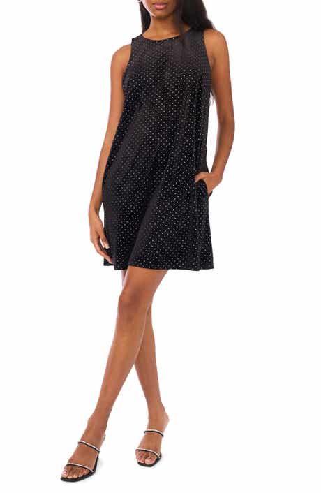 Embellished Keyhole Back Shift Dress