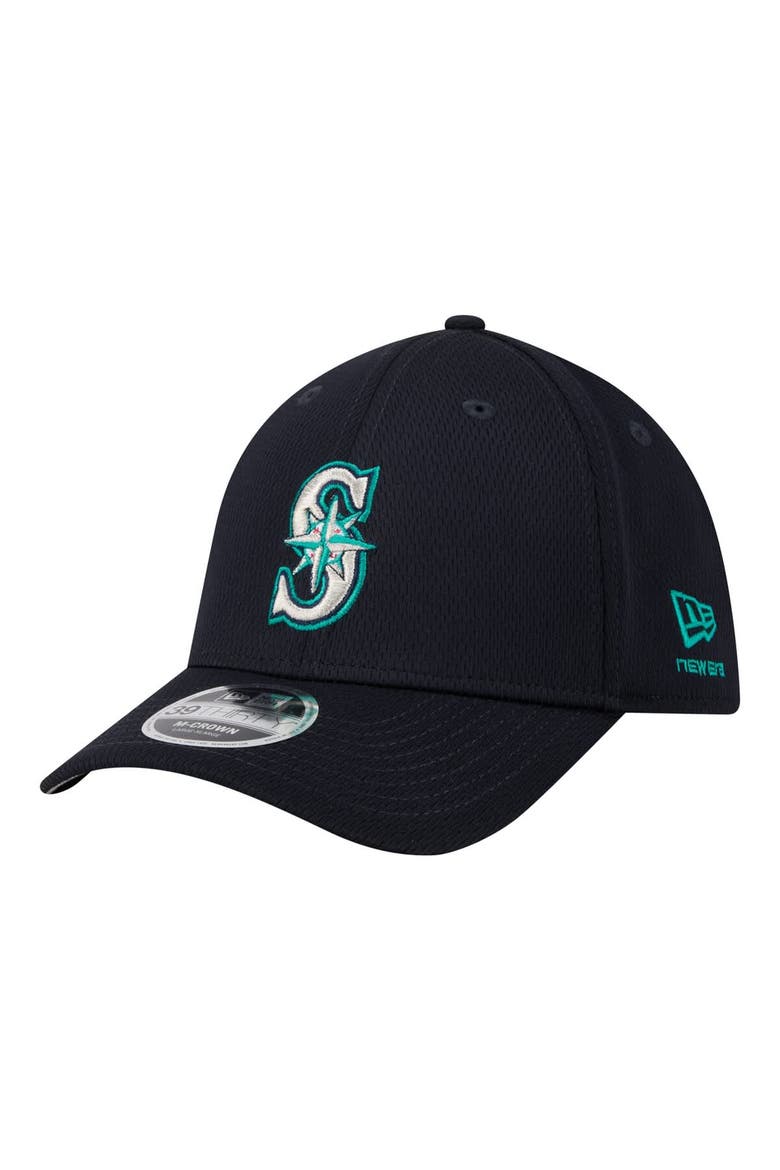 Men's New Era Navy Seattle Mariners Dash 39THIRTY Flex Hat, Main, color, Navy
