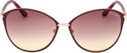 TOM FORD Penelope 59mm Gradient Cat Eye Sunglasses